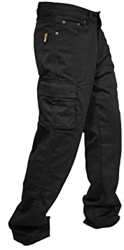 Newfacelook New Motorcycle Working Cargo Trousers Jeans Pants with Aramid Protective Lining