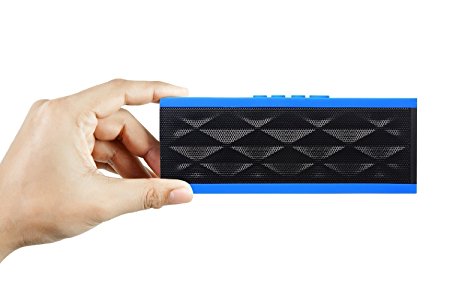 Piner Magicbox Classic Portable Wireless Bluetooth Speaker,Powerful Sound with build in Microphone,Works for iPhone, iPad Mini, iPad 4/3/2, Samsung and other Smart Phones and MP3 Players(Black&Blue)