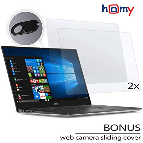 Homy 14.0 inch Laptop Premium Screen Protector Kit: 1x Matte (Anti-Glare) and 1x UHD Glare   Bonus: Anti Spy Web Camera Sliding Cover for Computer. Our Filters Reduce Negative Blue Light and UV.