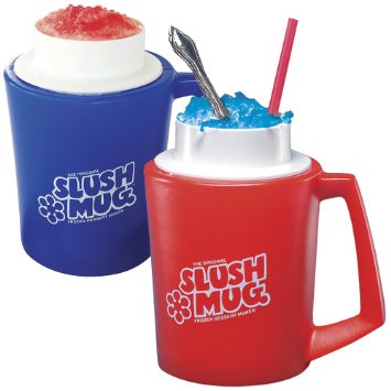 SLUSH MUGS Frozen Beverage Slushie Cups - SET OF 2 - Slushee Treats at Home