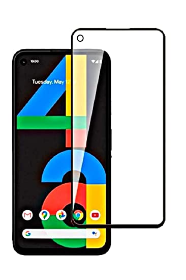 OMOTON Advanced 9H Tempered Glass Screen Protector Compatible for Google Pixel 4a Edge to Edge with Easy Installation Kit