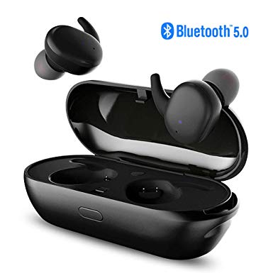 Wireless Earbuds,Dveda Bluetooth 5.0 3D Stereo Sound True Wireless Headphones with Charging Box Built-in Mic and Noise Cancelling Stereo for iPhone and Android