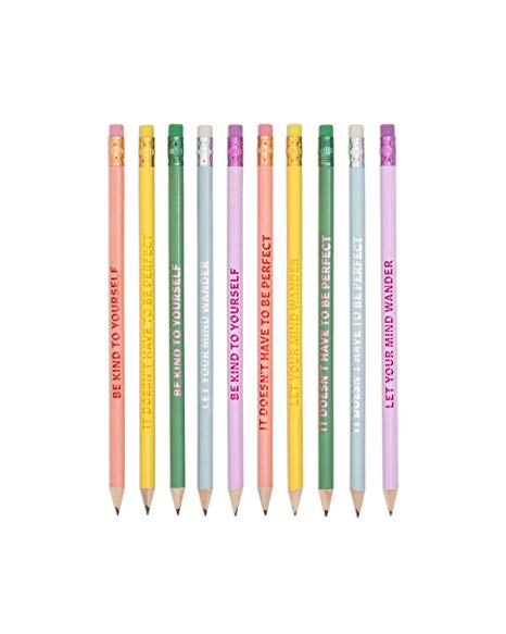 ban.do Women's Write On Graphite Pencil Set of 10 (Take Care)