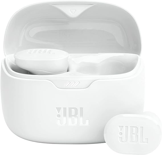 JBL Tune Buds - True Wireless Noise Cancelling Earbuds (White), Small