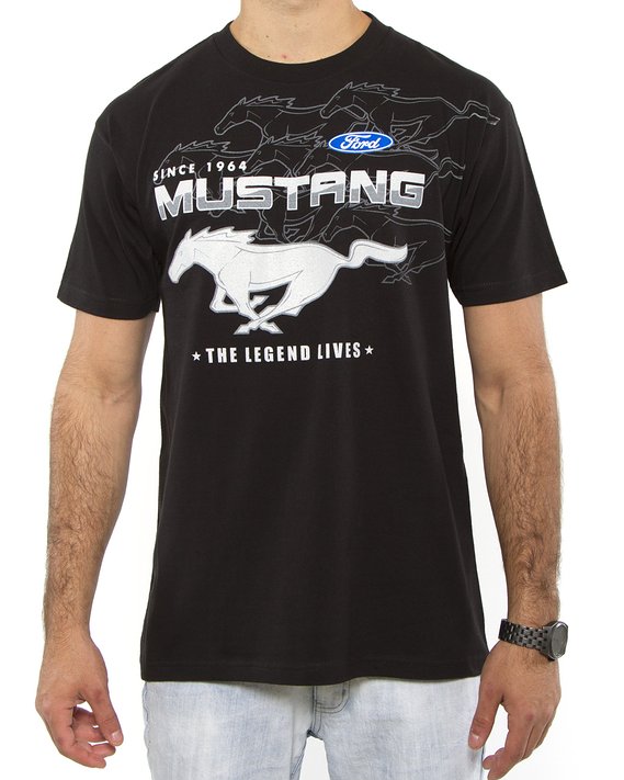 Ford Mustang Classic Logo Men's Short Sleeve T Shirt