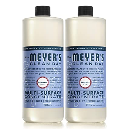 Mrs. Meyer’s Clean Day Multi-Surface Concentrate, Bluebell Scent, 32 ounce bottle (Pack of 2)