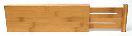 Lipper International 8895 Bamboo Dresser Drawer Dividers, Set of 2