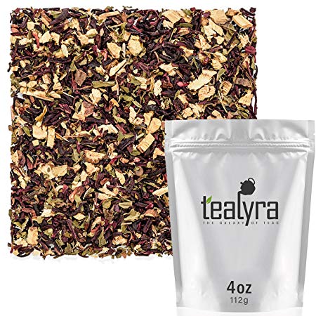 Tealyra - Flat Belly Detox - Fennel - Peppermint - Hibiscus - Wellness Herbal Loose Leaf Tea - Cleanse Tea - Caffeine Free - All Natural - 112g (4-ounce)