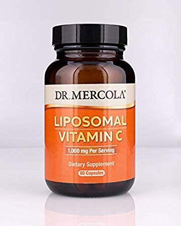 Dr. Mercola Liposomal Vitamin C 1,000mg per Serving - 60 Capsules - 30 Servings - Antioxidant Supplement with Higher Bio Availability Potential & Immune System Support