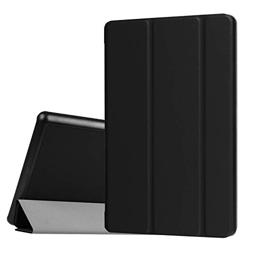 Sevrok All-New 7 Tablet Case Slim Fit Lightweight Fold Stand Smart with Auto Wake/Sleep Featured for The All-New 7 (7th Gen, 2017 Release Only), Black