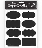 SuperChalks Premium Chalkboard Labels - Fantastic For Labeling Jars - 48 Pack