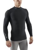 SUB Sports COLD Mens Compression Shirt - Mock Neck Long Sleeve Top Thermal Base Layer