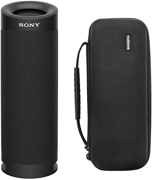 Sony SRSXB23 Extra BASS Bluetooth Wireless Portable Speaker (Black) Knox Gear Hardshell Travel & Protective Case Bundle (2 Items)