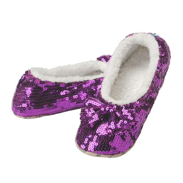 Snoozies Brilliance Bling Sequin Metallic Shine Slippers - New 2016 Colors