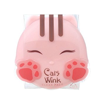 Tonymoly Cats Wink Clear Pact 11g - #1 Clear Skin (Light Beige)