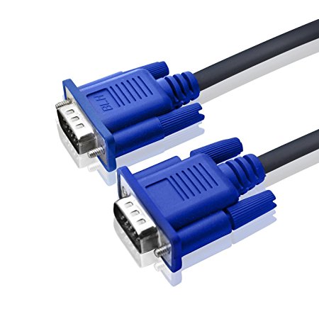 SVGA VGA MM Male to Male Monitor Extension Cable - Blue
