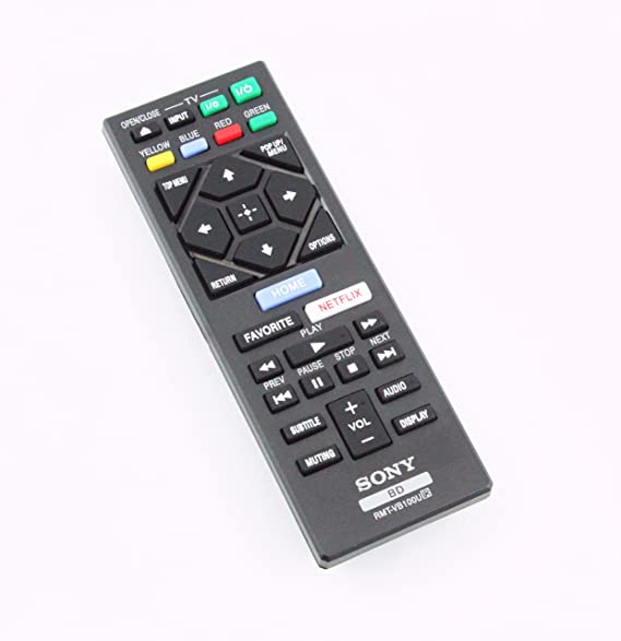 Original Sony RMT-VB100U 4K DVD Blu-Ray Player Remote Control for Models BDP-BX150, BDP-BX350, BDP-BX550, BDP-BX650, BDP-S1500, BDP-S2500, BDP-S2900, BDP-S3500, BDP-S5500, BDP-S6500