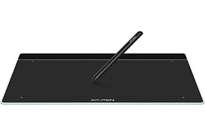 XP-Pen Deco Fun L Green Graphics Tablet 10 x 6.27 Inch Pen Tablet with 8192 Levels Pressure Sensitivity Battery-Free Stylus, 60 Degrees of tilt Action and Android Support