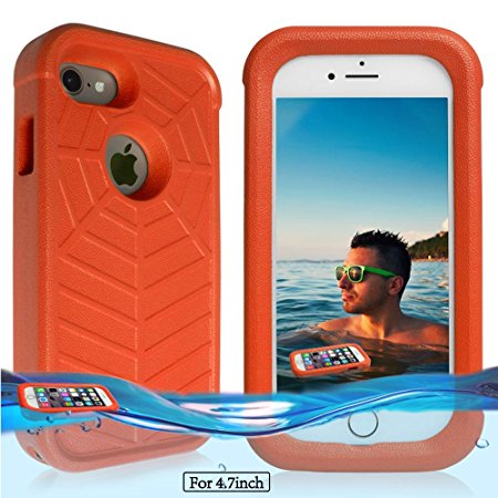 Temdan iPhone 7 / 6s / 6 Floating Case with Waterproof Bag Shockproof Lifejacket Case for iPhone 7 / 6s / 6 (4.7inch) -Orange