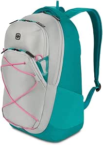 SwissGear 8175 Laptop Backpack, Teal/Light Grey Heather, 18 Inches