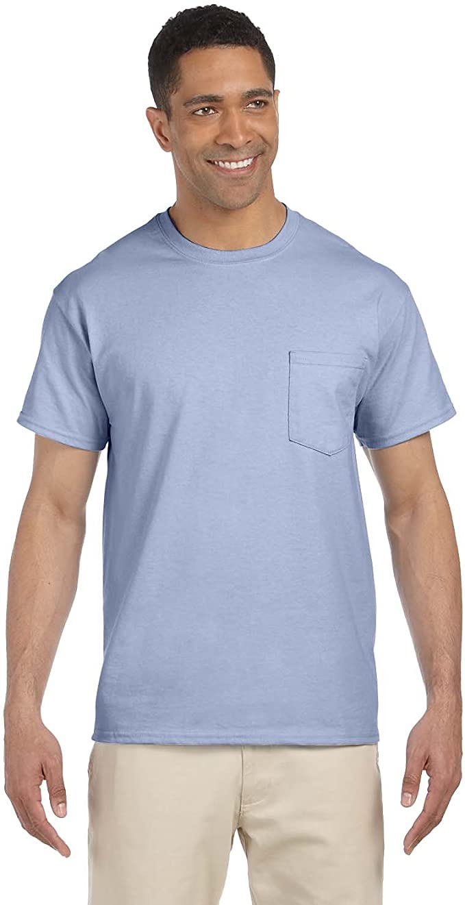 Gildan Mens Ultra Cotton 100% Cotton T-Shirt with Pocket