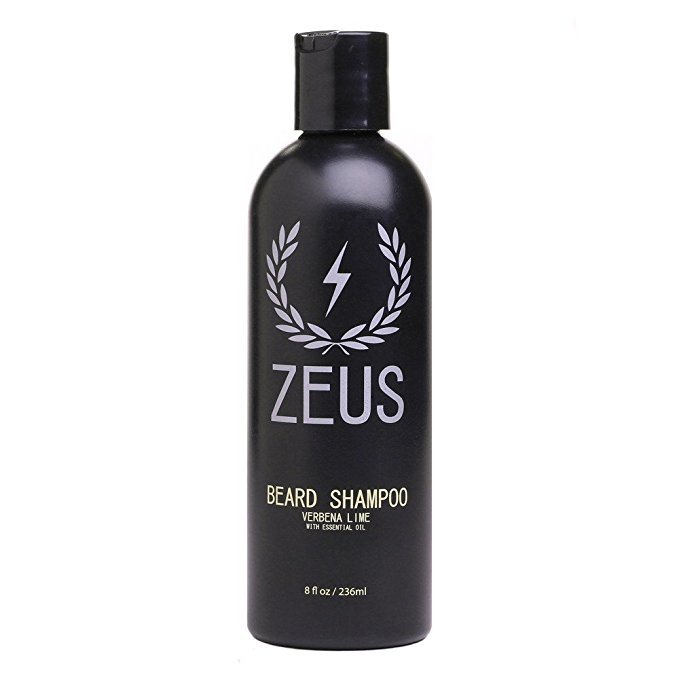 ZEUS Beard Shampoo and Wash, Verbena Lime, 8 Fluid Ounce