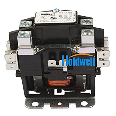 Holdwell 45GG10AJA 1 Pole Normally Open Double Make with shunt 40 Amp 24V Coil Definite Purpose Contactor
