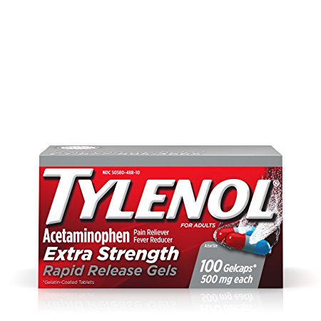 Tylenol Rapid Release Gels, 100 Ct.