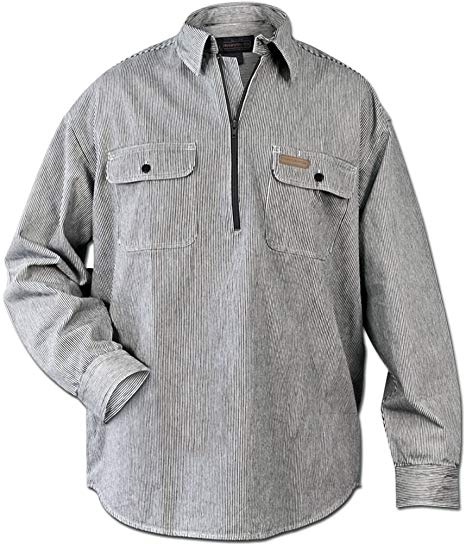 Hickory Shirt Co. Long Sleeve 1/2 Zip Shirt - Tall Length X-LARGE