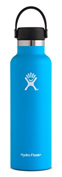 Hydro Flask Double Wall Vacuum Insulated Stainless Steel Leak Proof Sports Water Bottle, Standard Mouth with BPA Free Flex Cap