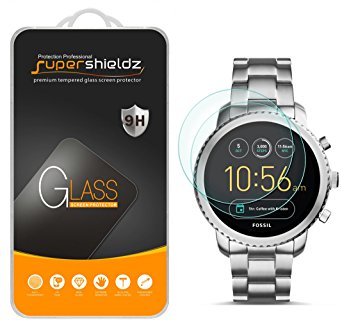 [2-Pack] Supershieldz for Fossil Q Explorist Gen 3 Tempered Glass Screen Protector, Anti-Scratch, Bubble Free, Lifetime Replacement Warranty