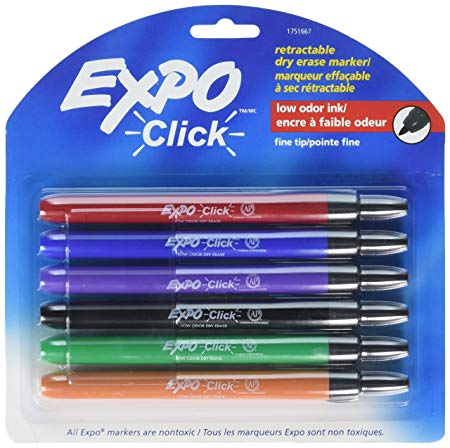 EXPO Click Dry Erase Marker Assorted Fine
