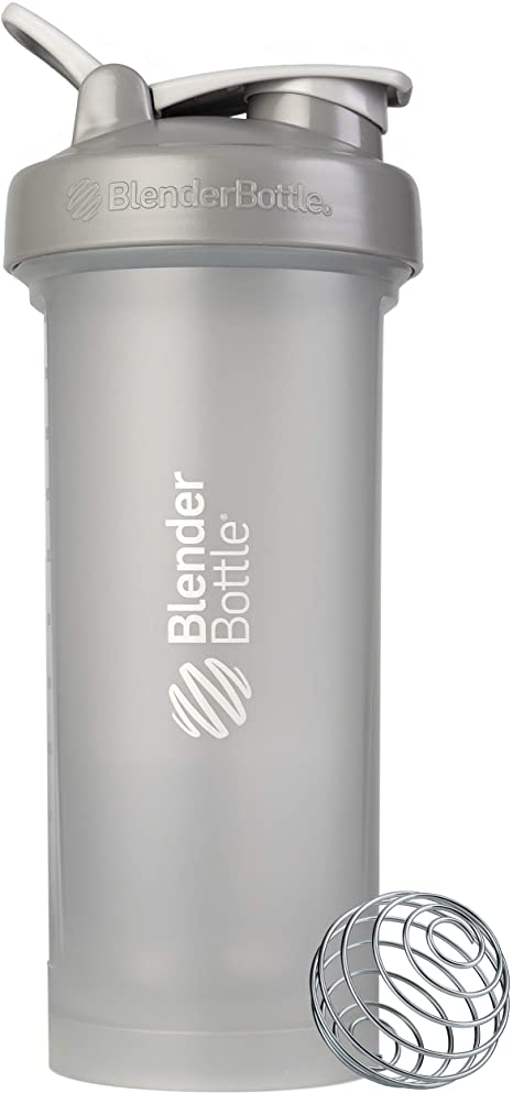 BlenderBottle Classic V2 Shaker Bottle, 45-Ounce, Pebble Grey