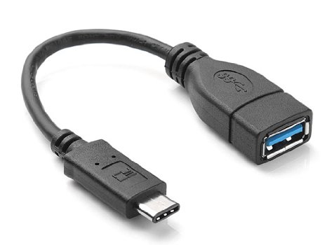 Type-C USB 3.1 OTG Cable, KuGi ® high quality USB 3.1 Type-C male to USB 3.0 A Female OTG Host Cable (USB 3.1 OTG, Black)