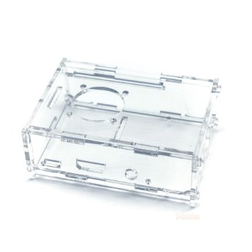 Transparent protective case for Raspberry Pi Model B   (B Plus) / Model 2B / 3B Model (B Plus) - Acrylic - Fan supplied