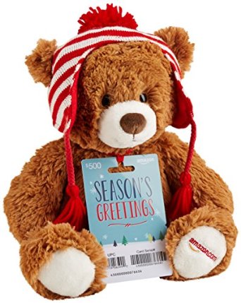 Amazoncom Gift Cards - With Limited Edition Gund Teddy Bear - Free One-Day Shipping Limited Quantities Available