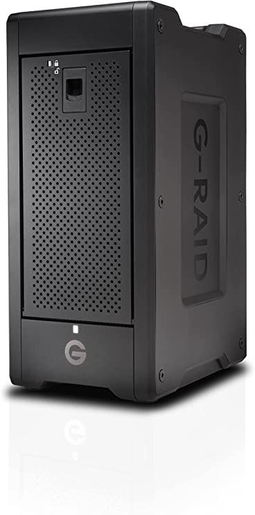 SanDisk Professional 96TB G-RAID Shuttle 8 - Transportable Enterprise-Class 8-Bay External Hard Drive, NAS Server, Thunderbolt 3 and USB-C, Hardware RAID, Up to 1900MB/s Read - SDPH48H-096T-NBAAB