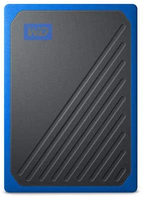 WD - 1TB My Passport Go Portable SSD   64GB easystore USB Flash Drive Bundle - Black with Cobalt Trim WDBMCG0010BBT-WEBB