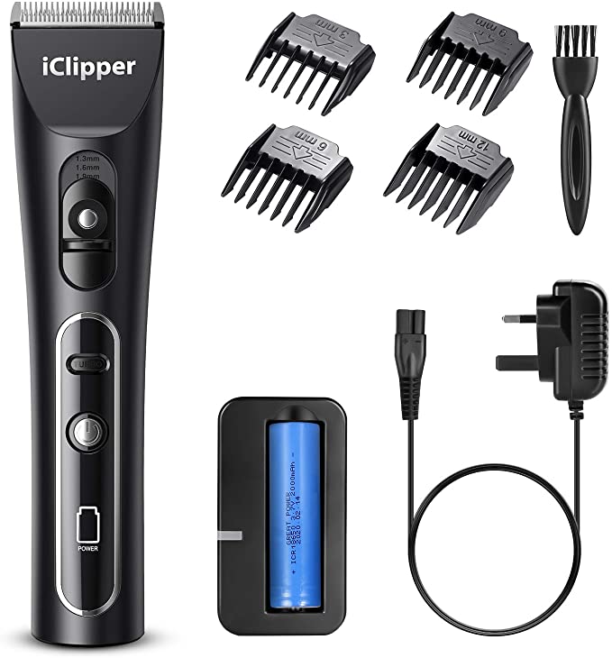 Hair Clippers Cordless Haircut Kit Rechargeable Hair Trimmer Haircut Grooming kit with Extra 2000mAh Battery 4 Guide Combs