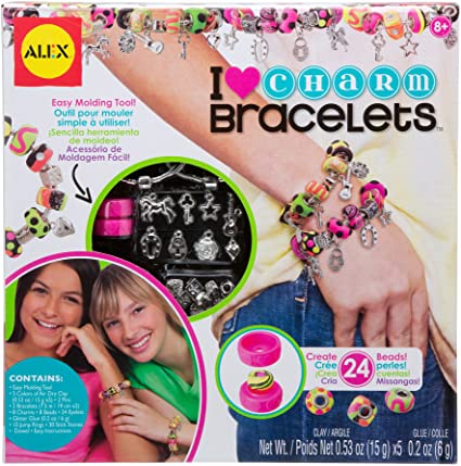 ALEX Toys - Do-it-Yourself Wear! I Heart Charm Bracelets Craft Kit, 736L