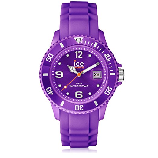 Ice-Watch Unisex SI.PE.U.S.09 Sili Collection Purple Plastic and Silicone Watch