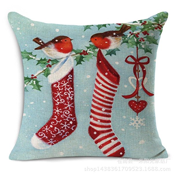 Christmas Pillow Case,Beautyvan Comfortable Vintage Christmas Cushion Cover Sofa Bed Home Decor Pillow Case