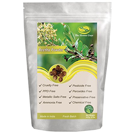 227 Grams / 0.5 LB / 08 Oz Reetha Powder / Soapnut Powder 100% Pure & natural. Food grade hair conditioning and supplements