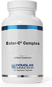Douglas Laboratories - Ester-C Complex - Unique Combination of Non-Acidic Vitamin C and Calcium - 100 Vegetable Capsules