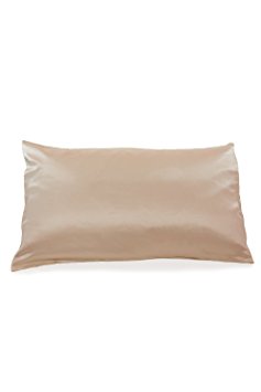 Fishers Finery 100% Pure Silk Pillowcase, Exceptional Value, 19mm Mulberry Silk, Available in Multiple Colors, Taupe Queen