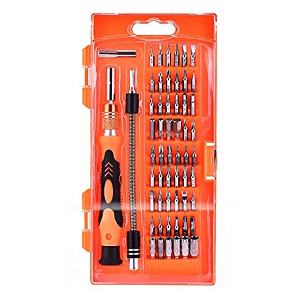 TOPELEK 58 in 1 Precision Screwdriver Set with 54 Bits Magnetic Driver Kit for Phones, PC, MacBook, Computers, Watches, Glasses and Other Electronics with Case