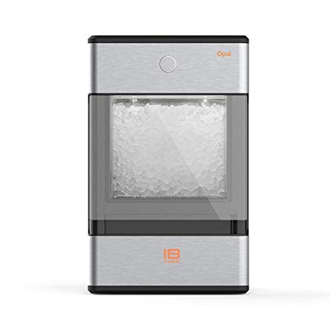 FirstBuild Opal01 Opal Nugget Ice Maker Portable, Countertop, Stainless Steel with Black Accents, 1-(Pack), Wrap (Pack of 1)