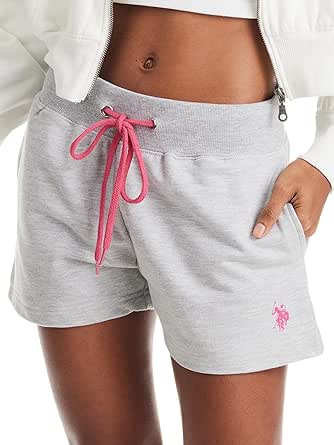 U.S. Polo Assn. Womens Sweat Shorts with Pockets - French Terry Pajama Shorts for Women - Lounge Shorts for Women