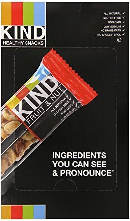 KIND Bars, Fruit and Nut Variety Pack, Gluten Free, 1.4 Ounce Bars, 18 Count