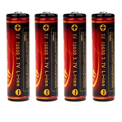 Rechargeable Battery - TrustFire 4x quality protected PCB 18650 3.7V 3000mAh Rechargeable Battery